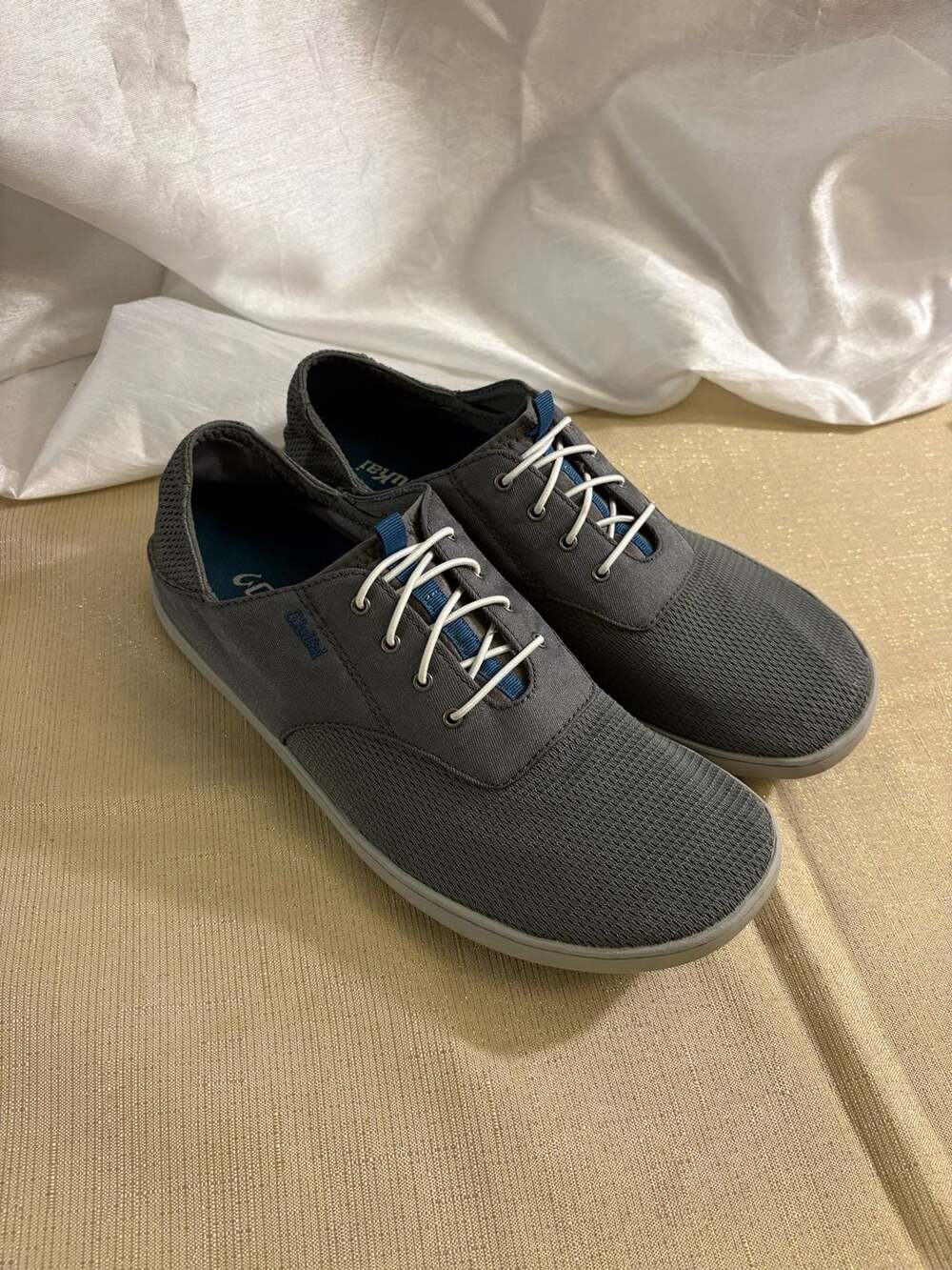 OluKai Nohea Moku Size M10 Dark Gray Mesh Shoes